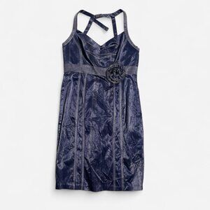 Euro style satin mini dress size 8 Alberto Makali